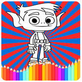 coloring teen titans games icon