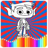 coloring teen titans games