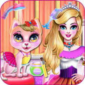 Princess Kim and Her Cute Kitty Cat icon