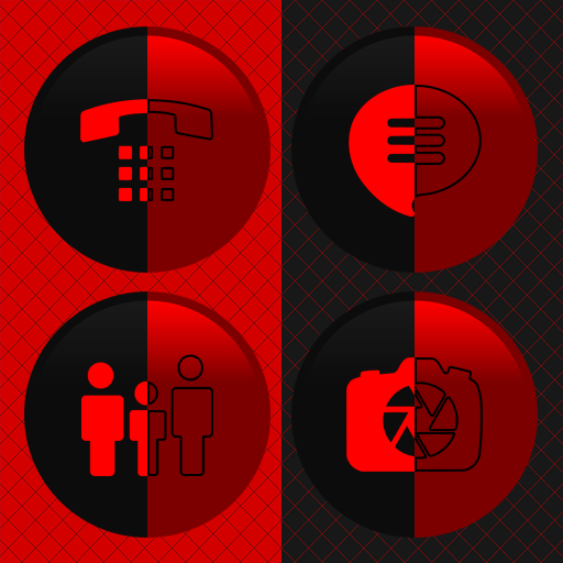 Duplicitous - Two Face Red Icons icon