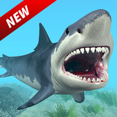 World Big Angry Shark Hunting game 2019 icon