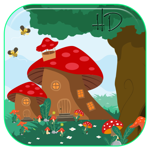 Cute Magic Mushroom APUS Live Wallpaper icon