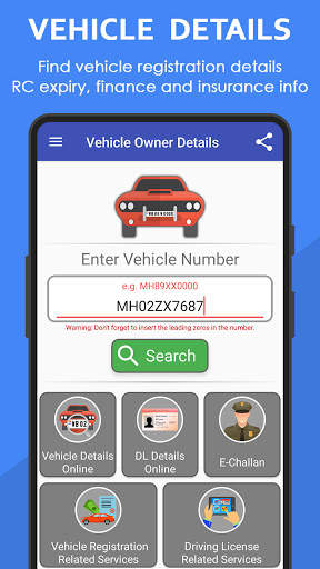 Vehicle Owner Details India screenshot 2