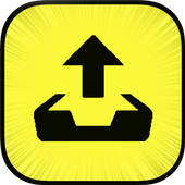 Upload for snapchat icon