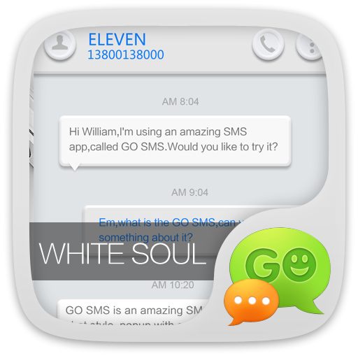 GO SMS PRO WHITESOUL THEME icon
