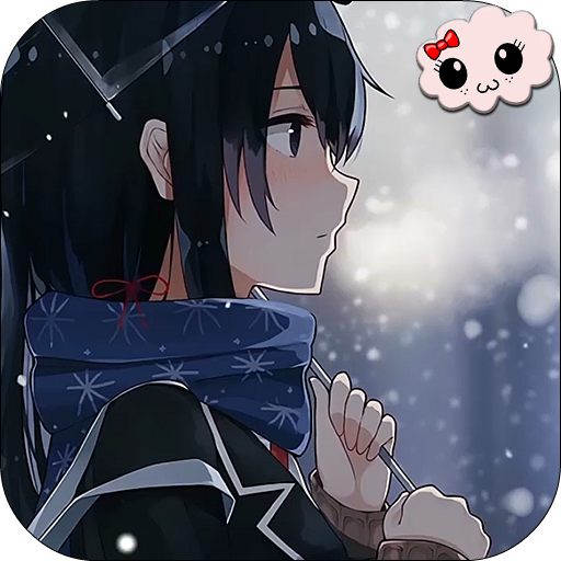 Girl and Snow Anime Wallpaper icon