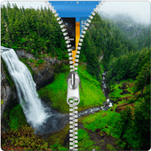 Nature Waterfall Zipper Lock icon