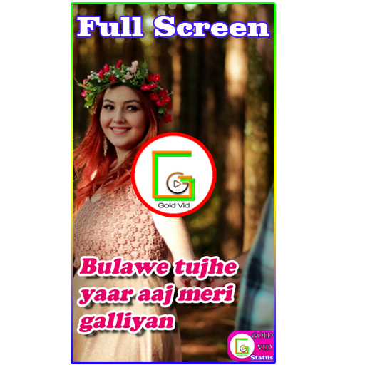 Gold vid Status - Video ststus &amp; Status Download icon