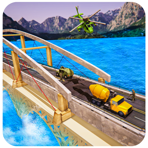 US Army Bridge Construct River Road Simulator icon