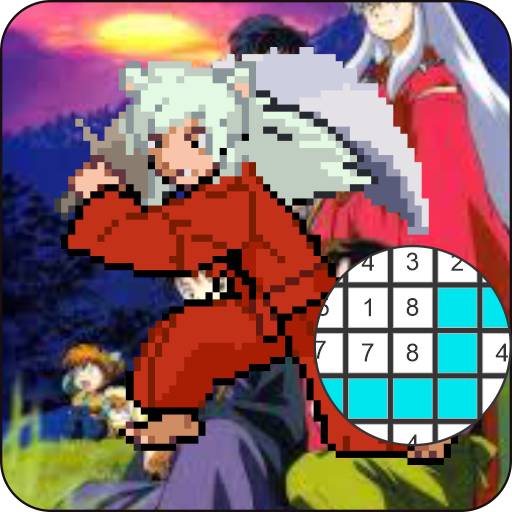 InuYasha Pixel Coloring Anime icon