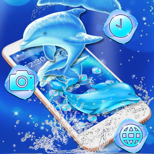 Blue Ocean Dolphin Theme icon