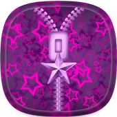 Purple Zipper Lock Screen icon