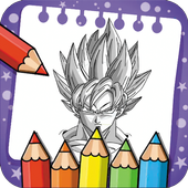 Coloring book for Dragon Ball - Goku icon