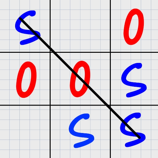 SOS Game: Pen and Paper XOX icon