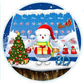 3D Christmas Snowman Keyboard Theme icon