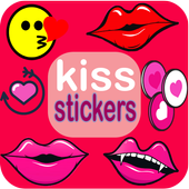 kiss stickers icon
