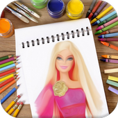 Learn To Play Coloring Barbie icon