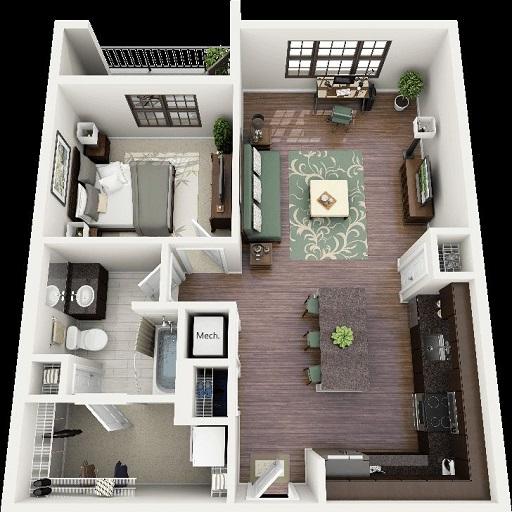 3d Home layout designs icon