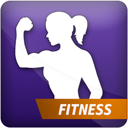 Female fitness: lose weight health and diet plan icon