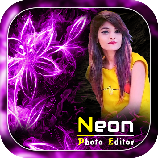 Neon Flower Photo Editor icon