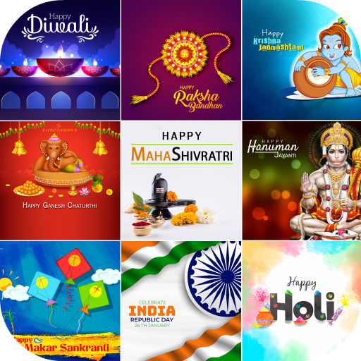 Hindu Festival Wishes Maker أيقونة