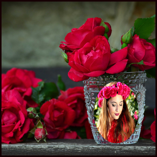 Red Rose Photo Frames HD icon