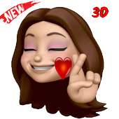 New Funny Emojis 3D Stickers WAstickerapps