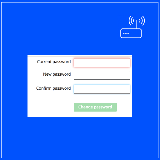 how to change router password icon