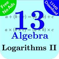 Algebra Tutorial 13: Logarithms II on 9Apps