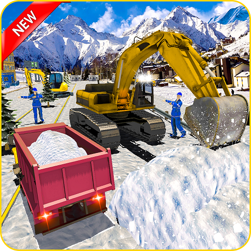 Heavy Snow Excavator Sim 2019- Real Excavation 3D icon