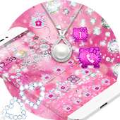 Pink Shining Diamond Kitty Theme on 9Apps