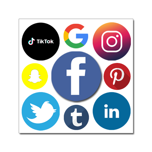 All in one social media app icon