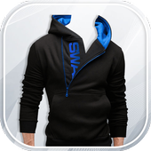 Men Sweatshirt Photo Suit - Photo Montage أيقونة