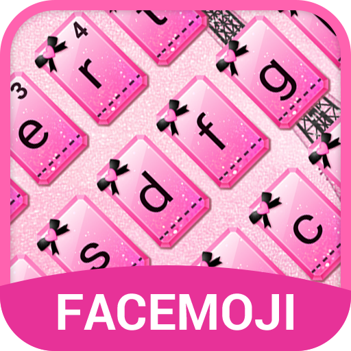 Pink Paris Love Emoji Keyboard Theme for Snapchat icon