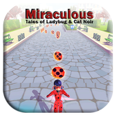 Ladybug subway runner game 3D icon