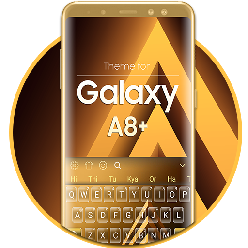 Keyboard for Galaxy A8 plus Gold icon