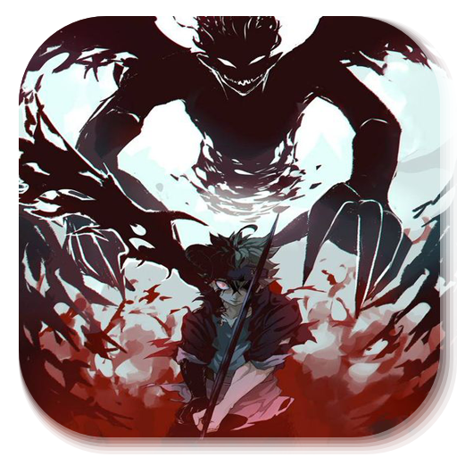 Black Wallpaper Clover 4K Offline icon