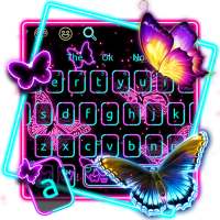 Neon Butterfly Keyboard on 9Apps