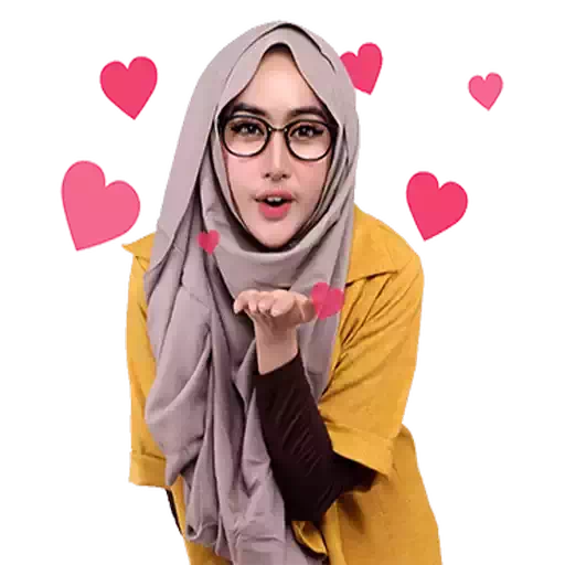 WA Sticker Muslimah Hijab Sticker Cute icon
