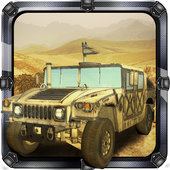Military car off road 3d icon