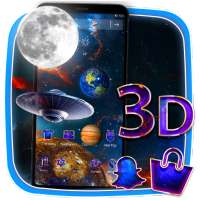 3D Galaxy Parallax Theme on 9Apps