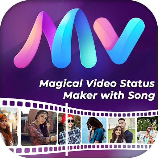 Magical Video Status Maker with Song icon