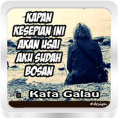 ikon Gambar Dp Kata Galau