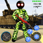 US Army Capitaine Stickman American Rope Hero mfia icon