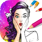 Fashion Hero - Fashion Coloring Books icon