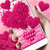 Pink love Heart keyboard icon