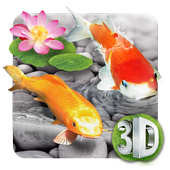 3D Cute Koi Fish Launcher icon