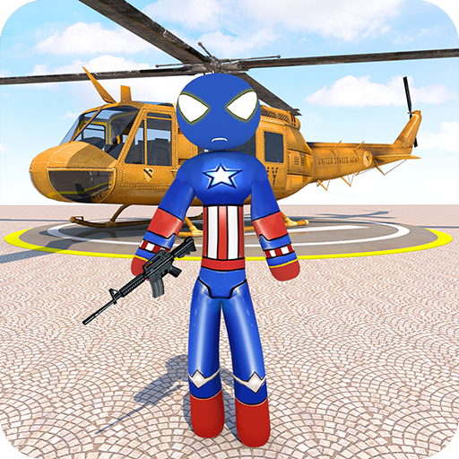 Flying Stickman Rope Hero 2021 Stickman Fight game icon