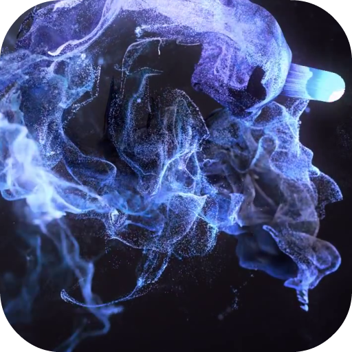 Colorful particles Video LWP icon