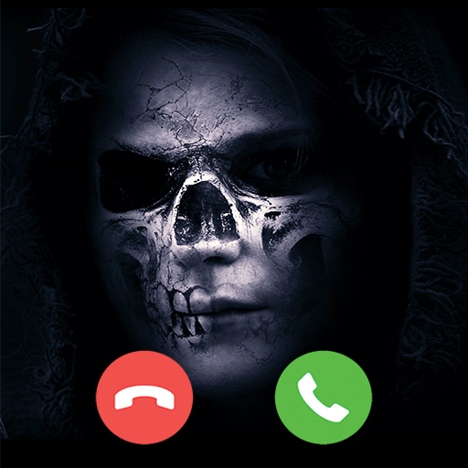 fake call scary face horor 666 creepy granny prank icon